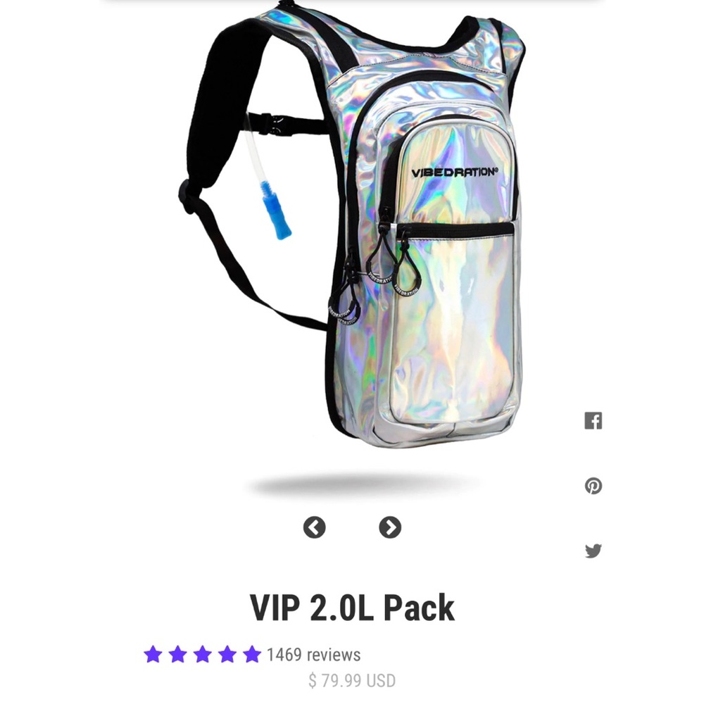Vibedration camel back backpack